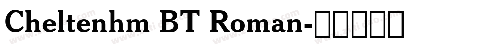 Cheltenhm BT Roman字体转换
